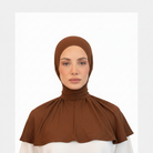 #6F4325 Brown Bamboo Scarf - Front