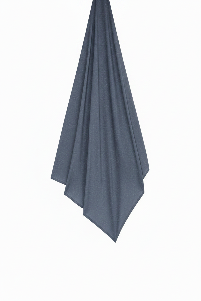 #6F8FAF Steel Blue Scarf - Flat Lay