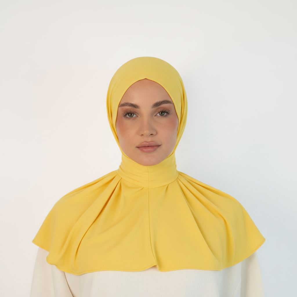 #FFEB4B Lemon Yellow Scarf