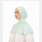Iced Mint G4-A2-2 Bamboo Scarf - Side
