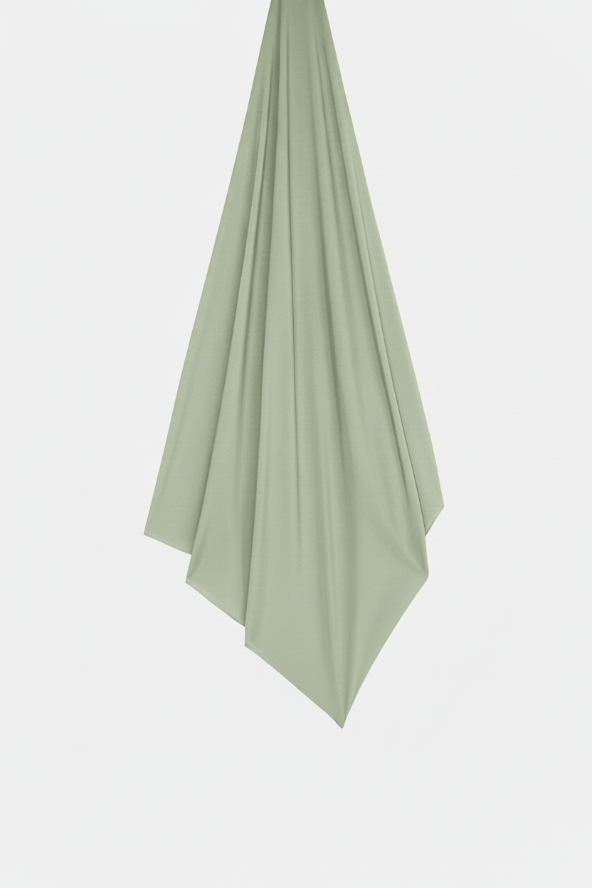 Iced Mint Matcha Scarf - Flat Lay