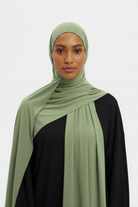 Iced Mint Matcha Scarf - Model