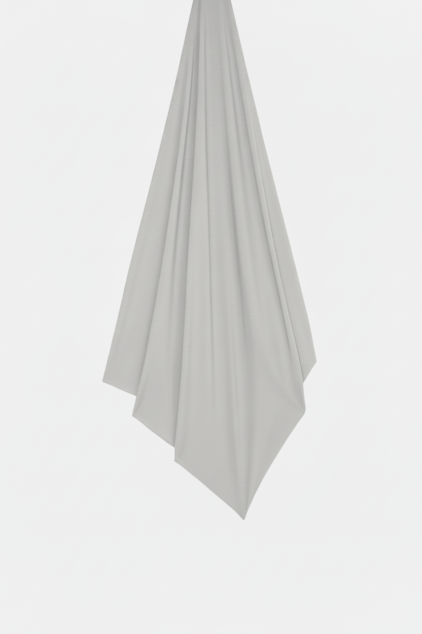 Light Grey Scarf - Flat Lay