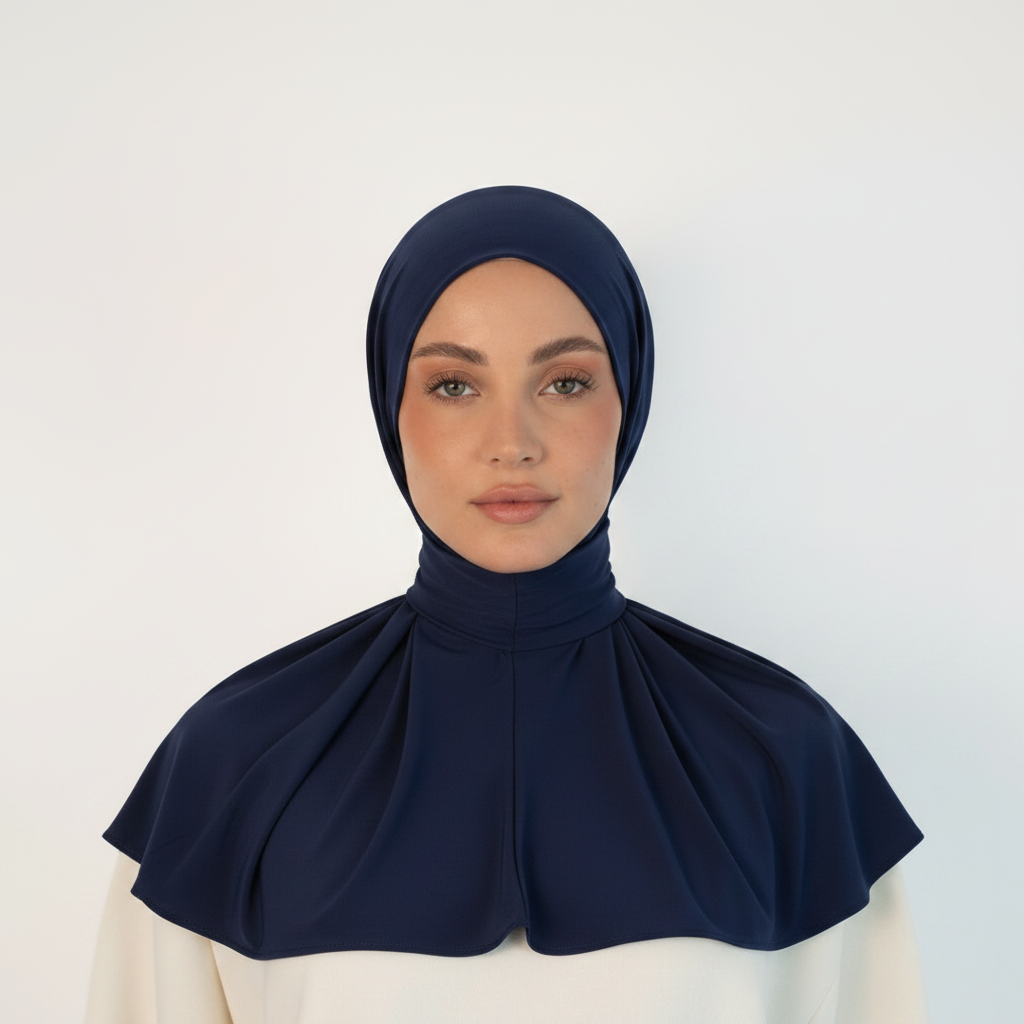 Navy Blue Staple Scarf